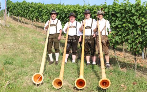 Gruppenbild Kurpfälzer Alphornbläser